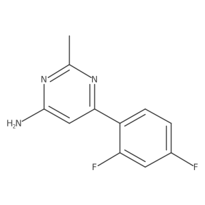 6-(2,4-Difluorophenyl)-2-methylpyrimidin-4-amine Structure
