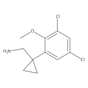 [1-(3,5-Dichloro-2-methoxyphenyl)cyclopropyl]methanamine Structure