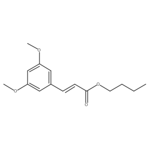 2-Propenoic acid, 3-(3,5-dimethoxyphenyl)-, butyl ester, (2E)- Structure