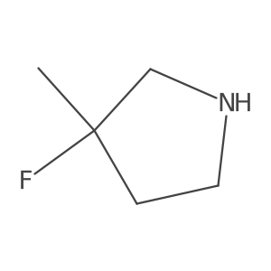 3-Fluoro-3-methylpyrrolidine结构式