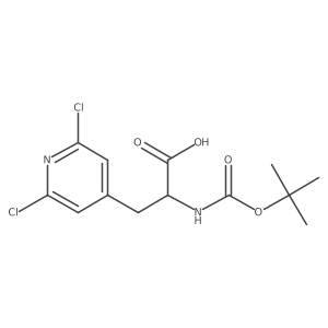 2-{[(Tert-butoxy)carbonyl]amino}-3-(2,6-dichloropyridin-4-yl)propanoic acid Structure