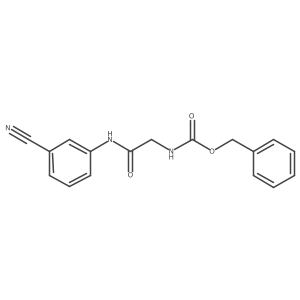 benzyl N-{[(3-cyanophenyl)carbamoyl]methyl}carbamate结构式