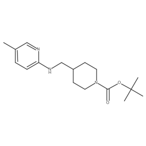 tert-Butyl 4-(((5-methylpyridin-2-yl)amino)methyl)piperidine-1-carboxylate Structure