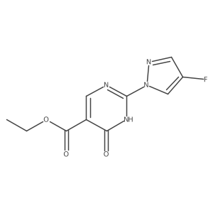 Ethyl 2-(4-fluoro-1H-pyrazol-1-yl)-4-hydroxypyrimidine-5-carboxylate Structure