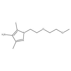 1-(2-(2-Methoxyethoxy)ethyl)-3,5-dimethyl-1h-pyrazol-4-amine Structure