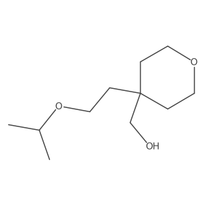 {4-[2-(Propan-2-yloxy)ethyl]oxan-4-yl}methanol Structure