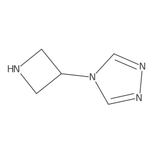 4-(azetidin-3-yl)-1,2,4-triazole结构式