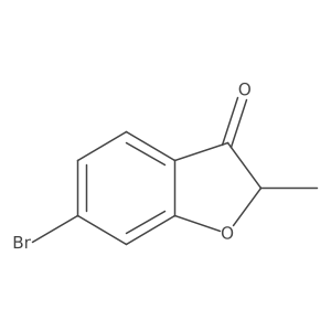 6-Bromo-2-methyl-2,3-dihydro-1-benzofuran-3-one Structure