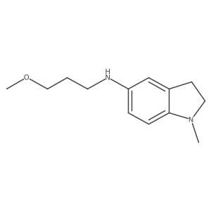 N-(3-methoxypropyl)-1-methyl-2,3-dihydro-1H-indol-5-amine结构式