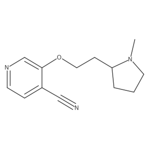 4-Pyridinecarbonitrile, 3-[2-(1-methyl-2-pyrrolidinyl)ethoxy]-结构式