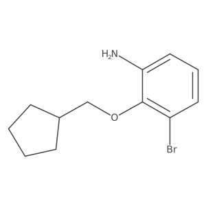 3-Bromo-2-(cyclopentylmethoxy)aniline Structure