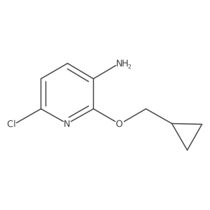 6-Chloro-2-(cyclopropylmethoxy)pyridin-3-amine Structure