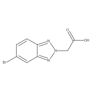 2-(5-Bromo-2H-benzo[D][1,2,3]triazol-2-YL)acetic acid结构式
