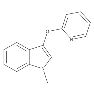 1-Methyl-3-(pyridin-2-yloxy)-1H-indole结构式