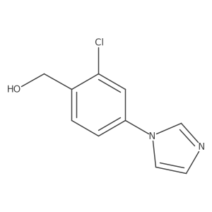 2-Chloro-4-(imidazol-1-yl)benzyl alcohol结构式