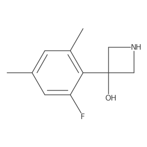 3-(2-Fluoro-4,6-dimethylphenyl)azetidin-3-ol Structure