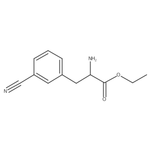 Ethyl 2-amino-3-(3-cyanophenyl)propanoate Structure