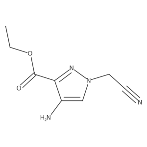 ethyl 4-amino-1-(cyanomethyl)-1H-pyrazole-3-carboxylate结构式