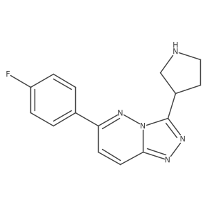 6-(4-Fluorophenyl)-3-(pyrrolidin-3-yl)-[1,2,4]triazolo[4,3-b]pyridazine Structure