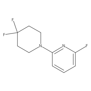 2-(4,4-Difluoropiperidin-1-yl)-6-fluoropyridine Structure