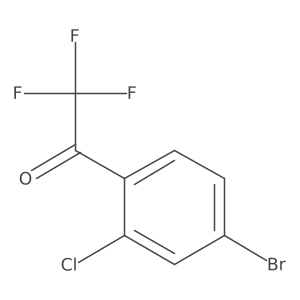 1-(4-Bromo-2-chlorophenyl)-2,2,2-trifluoroethan-1-one Structure
