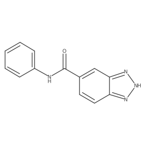 N-Phenyl-1H-benzotriazole-6-carboxamide结构式