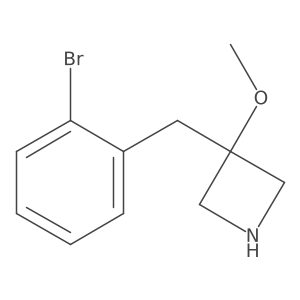 3-[(2-Bromophenyl)methyl]-3-methoxyazetidine结构式