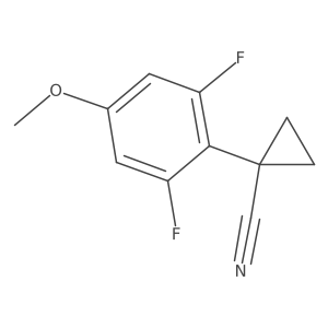 1-(2,6-Difluoro-4-methoxyphenyl)cyclopropane-1-carbonitrile Structure