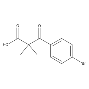 3-(4-Bromophenyl)-2,2-dimethyl-3-oxopropanoic acid结构式