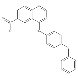 6-Nitro-N-(4-phenoxyphenyl)quinazolin-4-amine结构式
