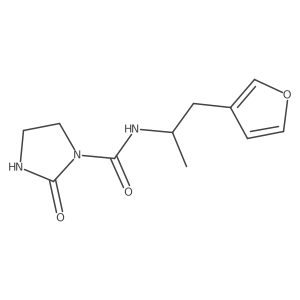 N-[1-(furan-3-yl)propan-2-yl]-2-oxoimidazolidine-1-carboxamide结构式