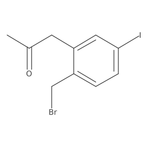 1-(2-(Bromomethyl)-5-iodophenyl)propan-2-one Structure