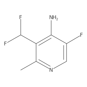 3-(Difluoromethyl)-5-fluoro-2-methylpyridin-4-amine结构式