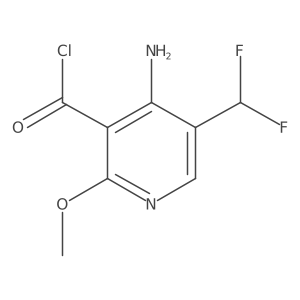 4-Amino-5-(difluoromethyl)-2-methoxynicotinoyl chloride Structure