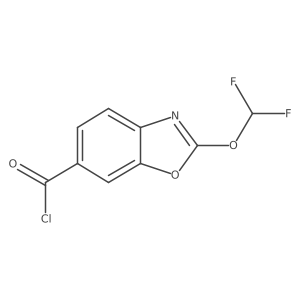 2-(Difluoromethoxy)benzo[d]oxazole-6-carbonyl chloride结构式