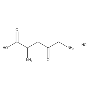 (R)-2,5-Diamino-4-oxopentanoic acid hydrochloride结构式