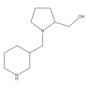 [(2S)-1-[(piperidin-3-yl)methyl]pyrrolidin-2-yl]methanol结构式