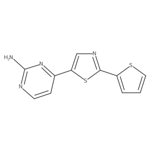 4-[2-(Thiophen-2-yl)-1,3-thiazol-5-yl]pyrimidin-2-amine Structure