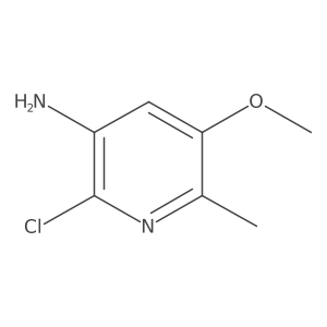 2-Chloro-5-methoxy-6-methylpyridin-3-amine结构式