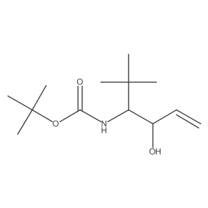 tert-butyl N-(4-hydroxy-2,2-dimethylhex-5-en-3-yl)carbamate Structure