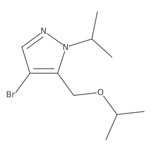 4-bromo-5-(isopropoxymethyl)-1-isopropyl-1H-pyrazole Structure