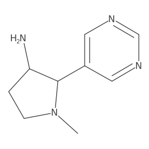 1-Methyl-2-(pyrimidin-5-yl)pyrrolidin-3-amine Structure