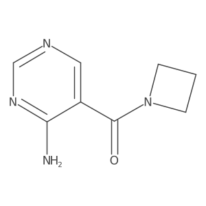 5-(Azetidine-1-carbonyl)pyrimidin-4-amine结构式