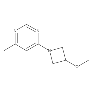 4-(3-Methoxyazetidin-1-yl)-6-methylpyrimidine Structure