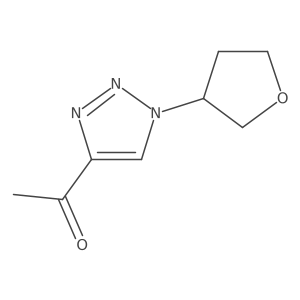 1-[1-(Oxolan-3-yl)-1H-1,2,3-triazol-4-yl]ethan-1-one结构式