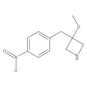 3-(4-Nitrobenzyl)-3-methoxyazetidine结构式