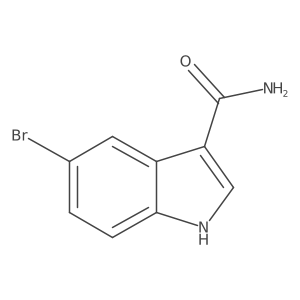 5-bromo-1H-indole-3-carboxamide结构式