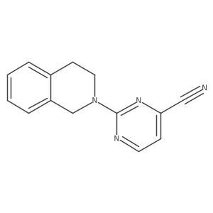 2-(1,2,3,4-Tetrahydroisoquinolin-2-yl)pyrimidine-4-carbonitrile Structure