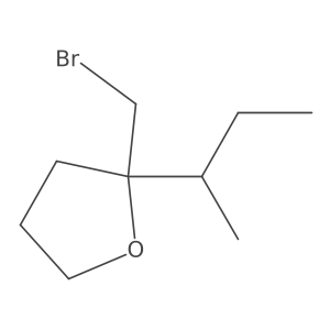 2-(Bromomethyl)-2-(butan-2-yl)oxolane Structure