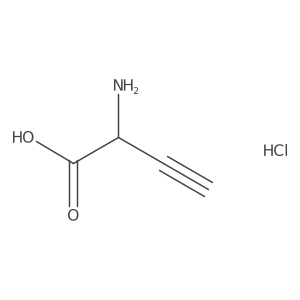 (S)-2-Aminobut-3-ynoic acid hydrochloride Structure